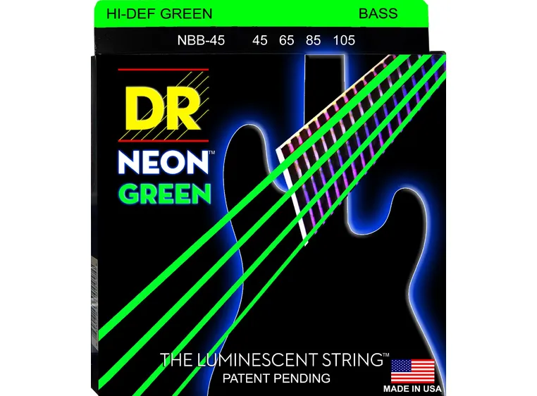 DR Strings NGB45 Neon Green (045-105) Medium 